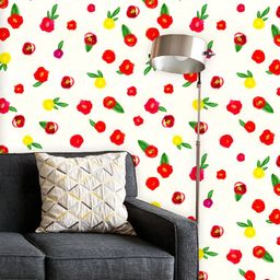 ArtzFolio Printed UV-Resistant Anti-Bacterial Hand-Drawn FlowersPeel & Stick Wallpaper-image-77