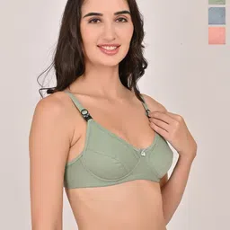 CRIBE Pack Of 3 Medium Coverage Bra-picture-27