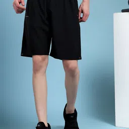 bearbrother Men Regular Fit Solid Navy Shorts-picture-25