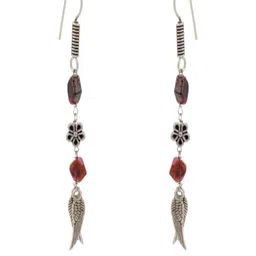 Shrim jewels Leaf Shaped Drop Earrings-picture-8