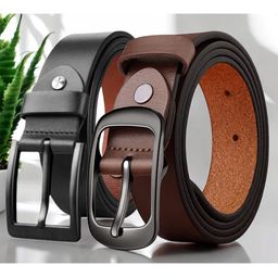 The Roadster Lifestyle Co Set Of 2 Leather Formal Belts-image-29
