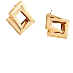 FIMBUL Set Of 2 Gold-Plated Square Studs image 4