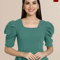 Mast & Harbour Women Pack of 2 Solid Square Neck Regular Top-image-43