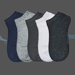 MJE Men Pack Of 5 Anti-Odour Ankle-Length Socks-52