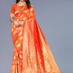 KALINI Woven Design Zari Pure Silk Kanjeevaram Saree-image-58
