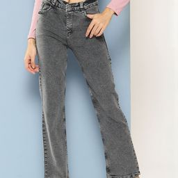 CORSICA Women Grey Cotton Stretchable Jeans-picture-27