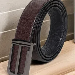 Metronaut Men Textured PU Reversible Formal Belt-picture-9