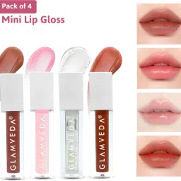 Serum Infused Lip Gloss All Things Pretty Combo| High Shine Glossy Finish-image-2