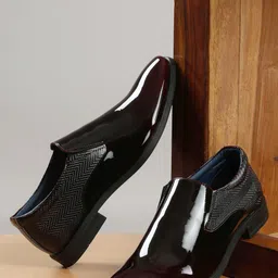 Kosher Men Round Toe Formal Slip-On Shoes-picture-40