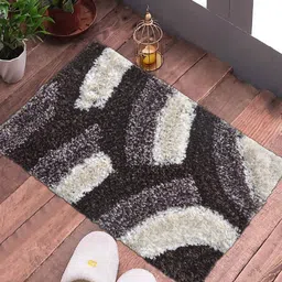 Myntra Elegant Homes Brown & White Geometric Printed Anti-Skid Doormat-image-32
