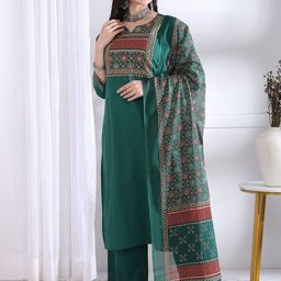 Vbuyz Women Floral Printed Kurta with Trousers & Dupatta-picture-11