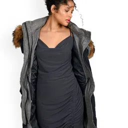 ODETTE Women Longline Parka Jacket-picture-40