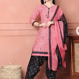 Roly Poly Bandhani Printed V-Neck Straight Kurta With Salwar And Dupatta-picture-33