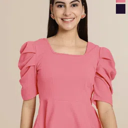 Tromko Puff Sleeve Top-image-53