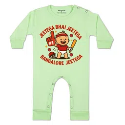 arvesa Jeetega Bhai Jeetega Bangalore Jeetega Printed Baby Rompers-picture-8