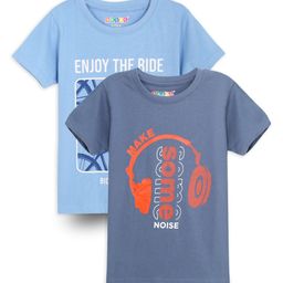 RASPY Boys 2 Printed Pure Cotton T-shirt-44
