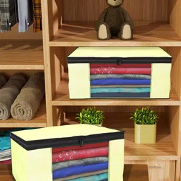 Kuber Industries Cream-Coloured Set of 6 Regular Drawer Organiser Organisers-7