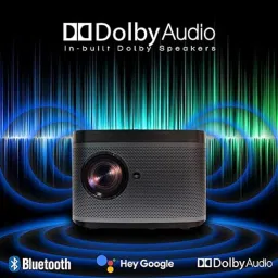 XElectron iProjector1 (9500 lm / 2 Speaker / Wireless / Remote Controller) Native 1080p Resolution with 4K Ultra HD Support | Autofocus & Keystone Correction | Dual Speakers | Wireless Screen Mirroring | Home & Office Cinema Experience Android Projector image 2