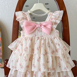 LULU & SKY Floral Print Flutter Sleeve Fit & Flare Dress-picture-16
