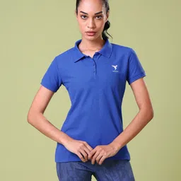 Technosport Women Polo Collar UPF50 Slim Fit T-shirt-picture-15