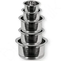 Stainless Steel Pateli Bhagona For Cooking Serving Tope Set Bowl Serving Set-34