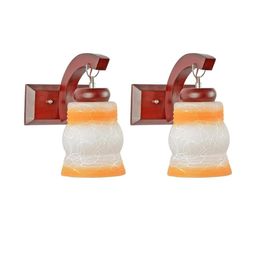Somil Premium Designer Glass Wall / Night Lamp Elegant & Stylish Dcor Accent for Modern Interiors, color- Orange, Yellow, Size:- 18.5 X 28.5 X 29 CM-image-87