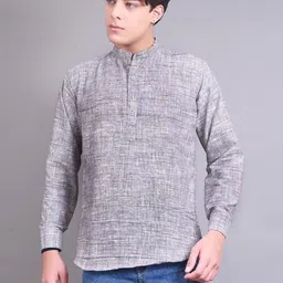 AFC Men Grey Kurtas-picture-9