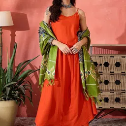 InWeave Women Regular Kurta with Palazzos & With Dupatta-7