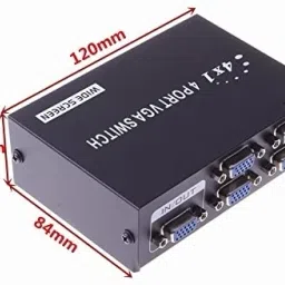 MESHIV 4 Port Manual VGA Switch Splitter 10 cm KVM Console image 3