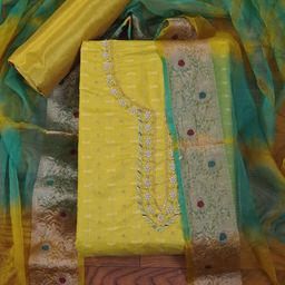 Jaipur Kurti Embellished Unstitched Dress Material-image-51