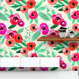 ArtzFolio Printed UV-Resistant Anti-Bacterial Watercolor Botanical Design Peel & Stick Wallpaper-image-98
