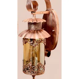 KINIS Copper-Toned Metal Quirky Abstract Shaped Shaped Wall Lamp-27