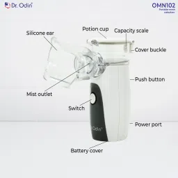 Dr. Odin OMN102 Portable Mesh Nebulizer Machine Rechargeable with 8ml Medication Capacity Nebulizer image 4