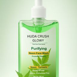Huda crush Glowy Neem Face Wash For Clear & Healthy Skin - 200ml-picture-0
