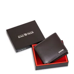 BAGMAN Men Leather Two Fold Wallet-image-83