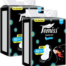 Sanitary Pads for Women and Girls Trifold pads(XXXL-Size, 320 MM,( 40 Pads Each) Sanitary Pad-image-1