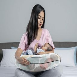 wakefit White Fibre Filled Cotton Baby Pillow-26