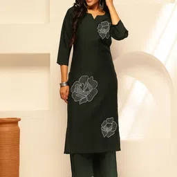 GULMEHAK Women Floral Embroidered Kurta with Palazzos-picture-36