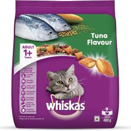 Adult (+1 year) Tuna Flavour Dry Cat Food - 480 gm Tuna 0.48 kg Dry Adult Cat Food-22