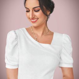 Dream Beauty Fashion Women V Neck Puff Sleeve Top-image-54