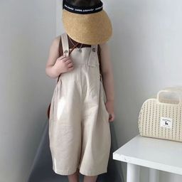 LULU & SKY Girls Pure Cotton Buttoned Dungaree-picture-29