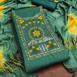 Blissta Floral Embroidered Sequinned Unstitched Dress Material-image-71