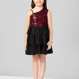 Naughty Ninos Girls Embellished Sequined Fit & Flare Dress-image-54