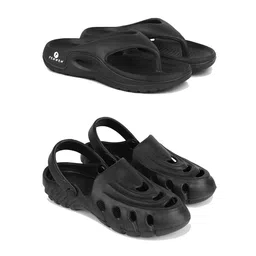 PENNEN Set Of 2 High Quality & Soft Thong Flip Flops & Clogs-9
