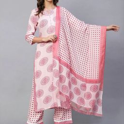 Anouk Rustic Women Ethnic Motifs Printed Regular Kurta with Trousers & With Dupatta-picture-54