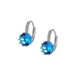 MYKI Stainless Steel Silver Plated Cubic Zirconia Contemporary Hoop Earrings-15
