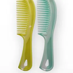 ARPANA BRIGHT Set Of 2 Wide Tooth Detangling Handle Combs-1