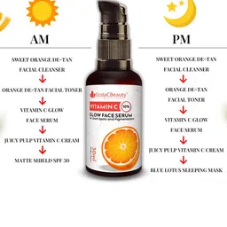 EcstaCBeauty 10% Vitamin C Glow Face Serum For Dark Spots & Pigmentation - 30 ml image 2