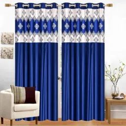 152.4 cm (5 ft) Polyester Semi Transparent Window Curtain (Pack Of 2)-14