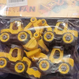 Friction Powered Toy Construction Vehicles – Set of 4 for Kids-8